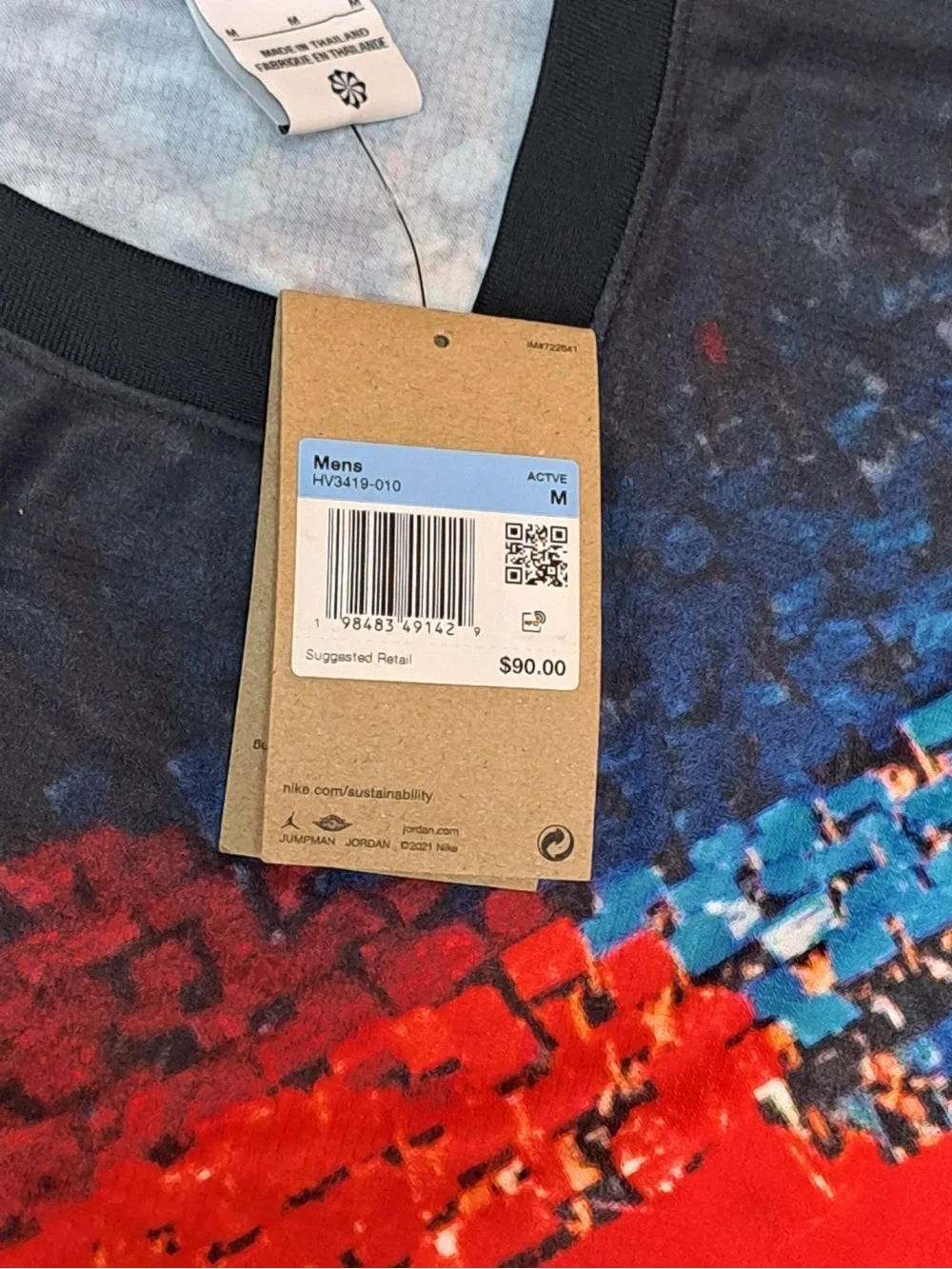 Jordan x PSG Graphic Slim-Fit Men's Jersey T-Shirt - Men's size MEDIUM